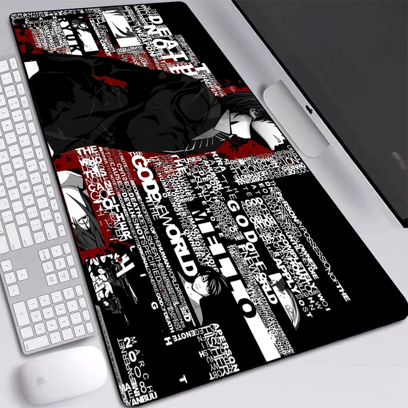 

MRGBEST Anime Death Note Mouse Pads XL/XXL Print Large Size 900x400mm Desktop Play Mats Non-slip Rubber Table Pad for Gaming