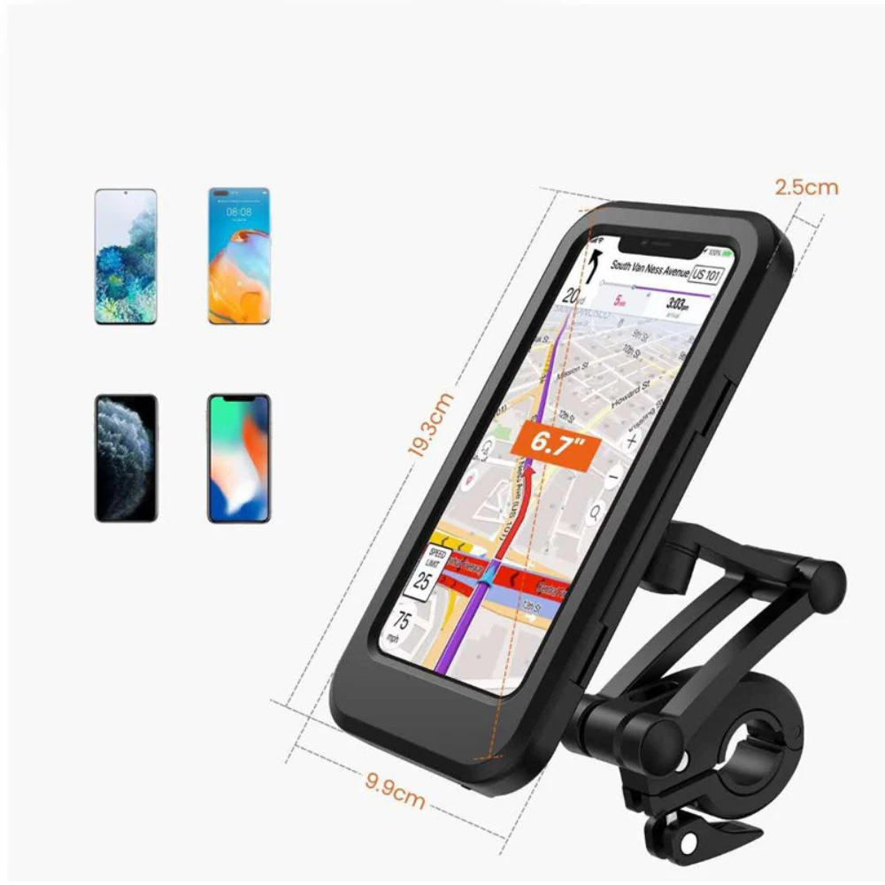 

Mobile Phone Holder Motorcycle 22mm Handlebar Phone Bracket Waterproof Holder FOR HONDA MSX 125SF CBF 600N CBF 190X FOR YAMAHA