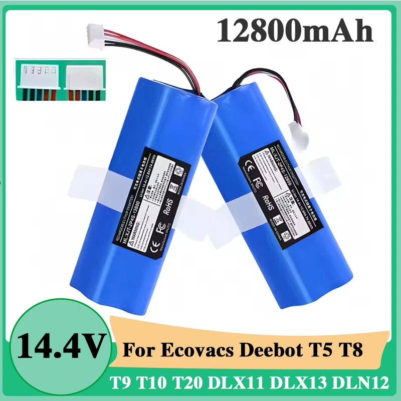 202514 Сменный аккумулятор 0 4 В для робота-пылесоса ECOVACS Deebot Ozmo 950 T8 + T5Max Power Hero T10 T9 X1 DX65