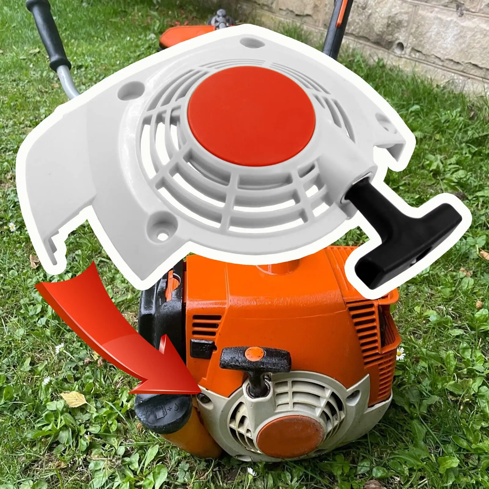 Стартер с возвратной пружиной в сборе для триммеров STIHL FS120 FS120R FS200 FS200RFR350 FR450 FR480