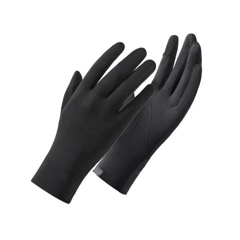 

1 Pair Simple Thin Gloves Pure Colors High Elastic Riding Gloves Ladies Anti-UV Driving Gloves for Racing Driving Gloves