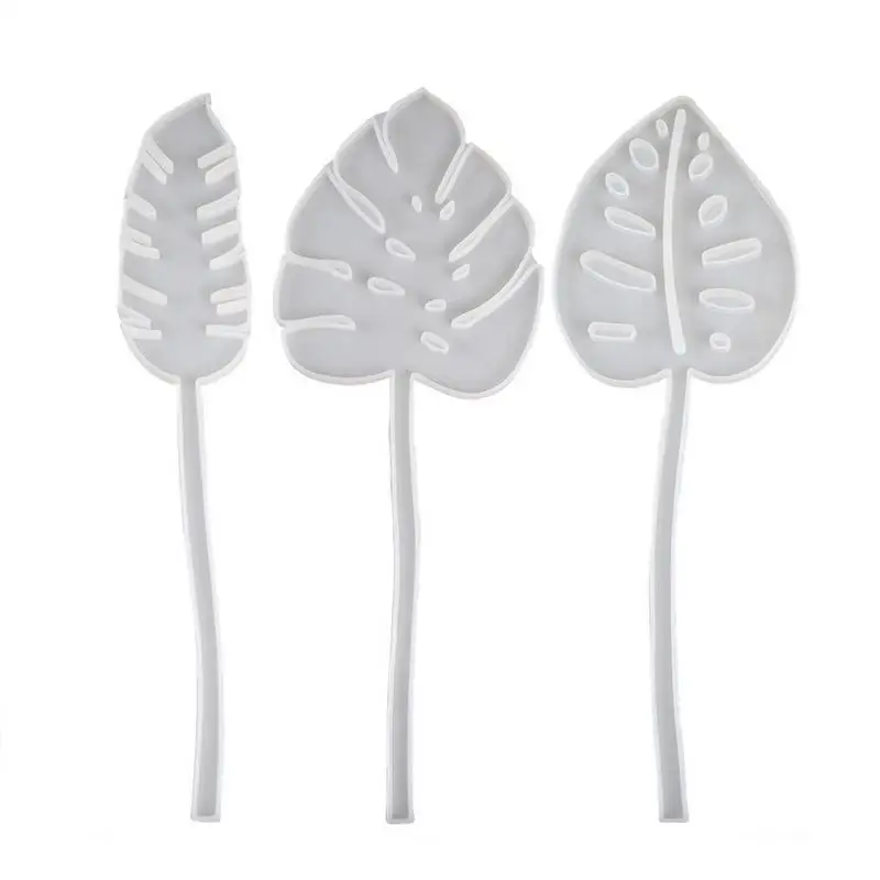 

Форма силиконовая в виде листьев, 3 шт.