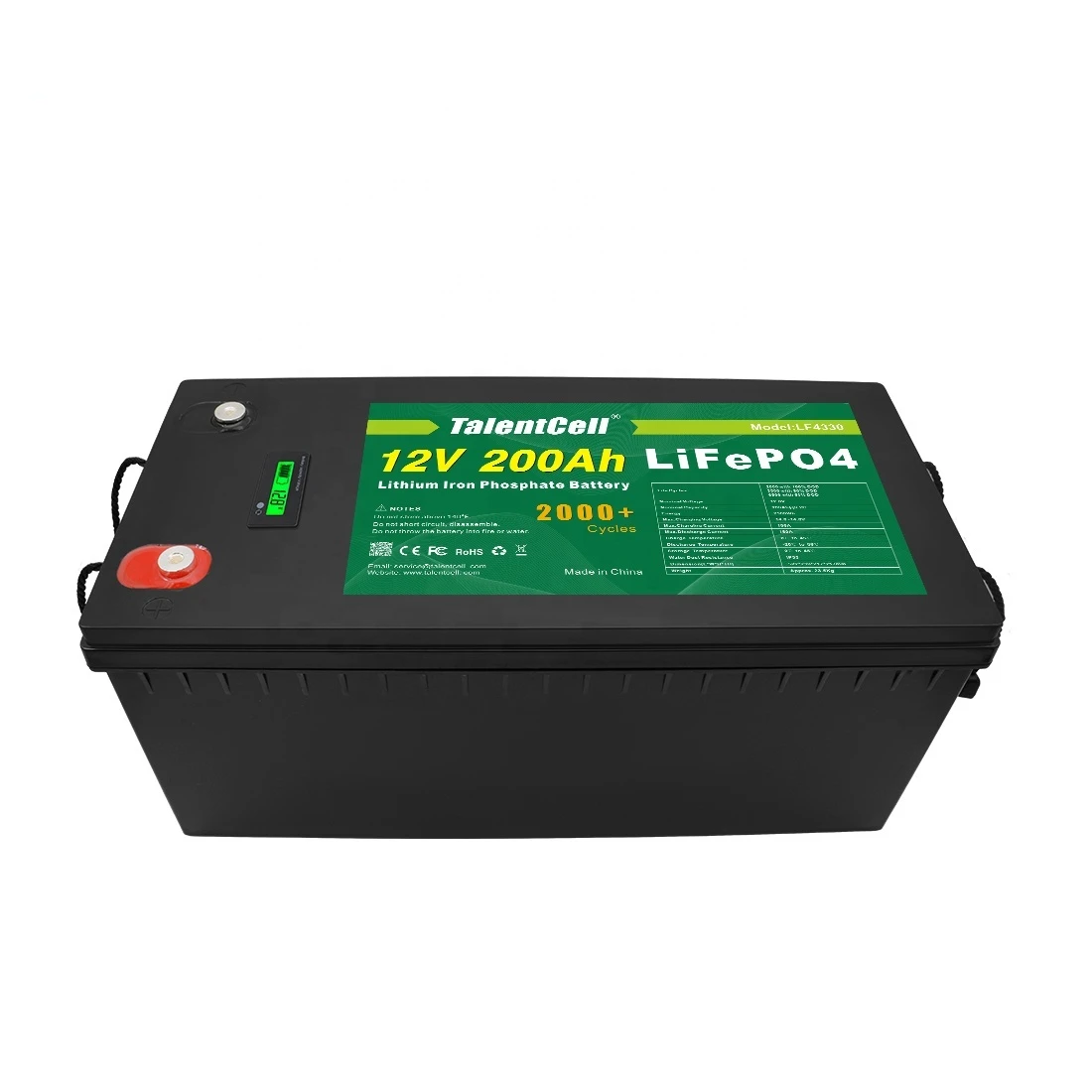 TalentCell Rechargeable Lithium Ion Batteries Storage Solar 