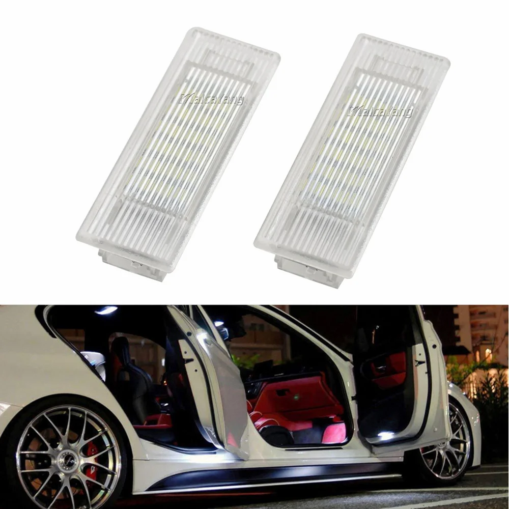 

For BMW F20 F21 F30 F31 F34 F32 F10 F11 F07 F01 X5 X1 X4 I3 2pcs LED Courtesy Light Footwell Door Luggage Trunk Lamp