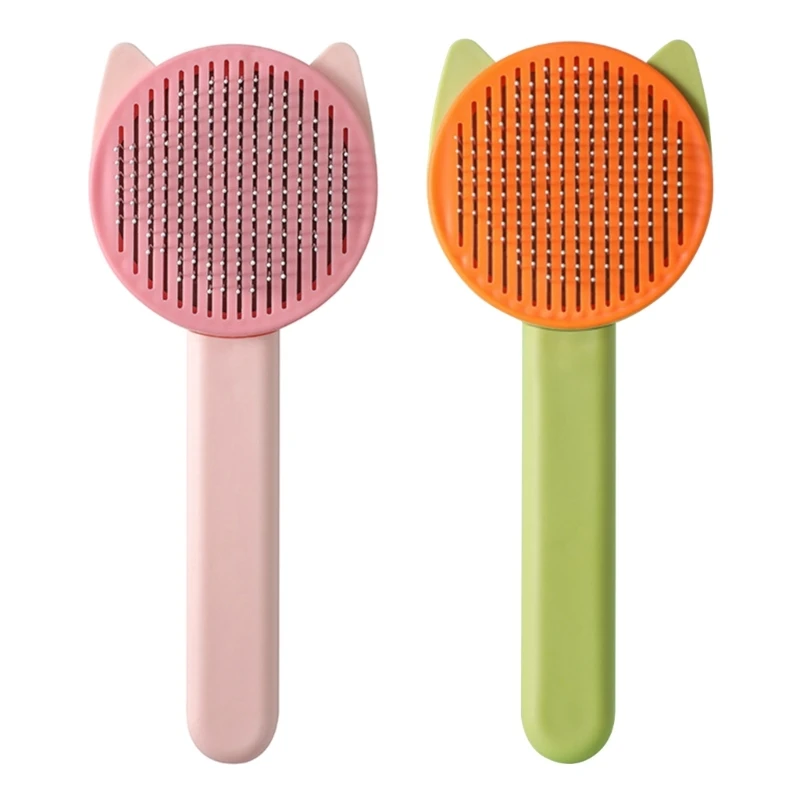 

Self-Cleaning Slickers Brush Grooming Comb Massage Brushes Keeping Fur Healthy