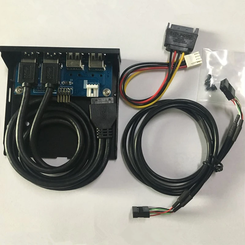 

Передняя панель USB 9-pin/ 19-4 порта USB 3,0 2,0 Hub Передняя панель компьютера