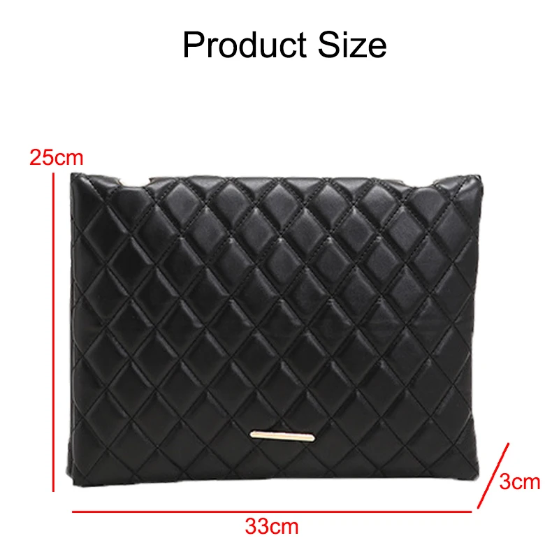 Spring Shoulder Bag Fashion Plaid Pu Leather Crossbody Bags for Women Large Envelope Handbags and Purses bolsa feminina 2023 New