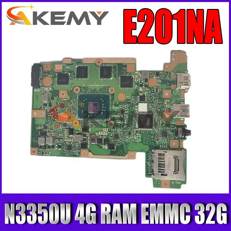 

Материнская плата E201NAS MAIN_BD.4G/N3350U/как EMMC 32G Материнская плата ASUS E201NAS E201NA E201N материнская плата для ноутбука E201NAS 100% протестирована