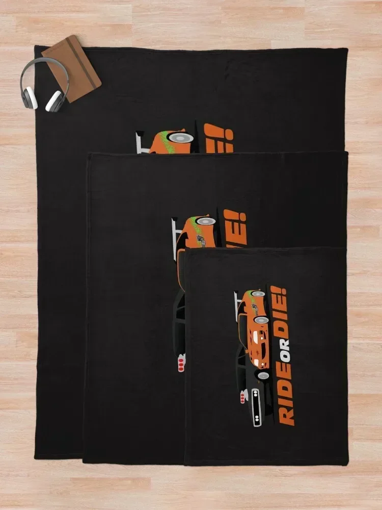 RideOrDie Одеяло с принтом рубашки Роскошные декоративные одеяла