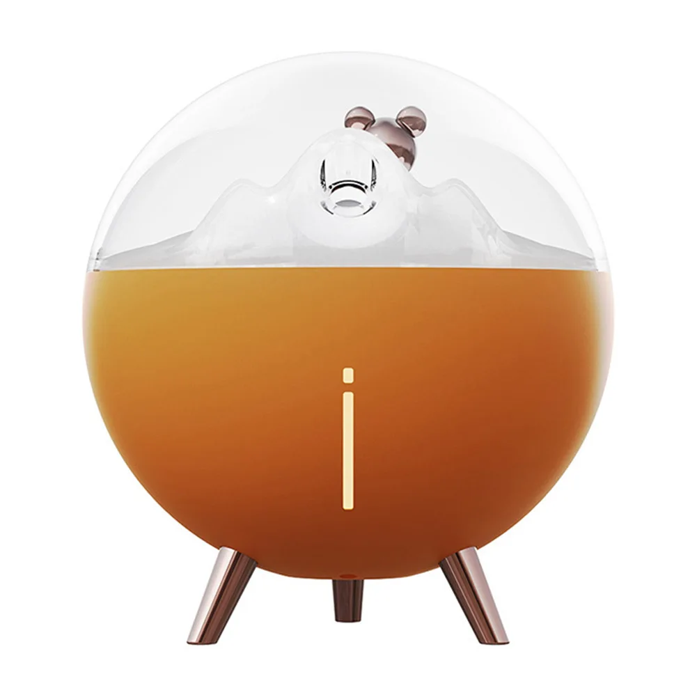 

Air Humidifier USB Quiet Space Bear with LED Light Mini Humidificador Mist Maker Aromatherapy for Home Office Orange