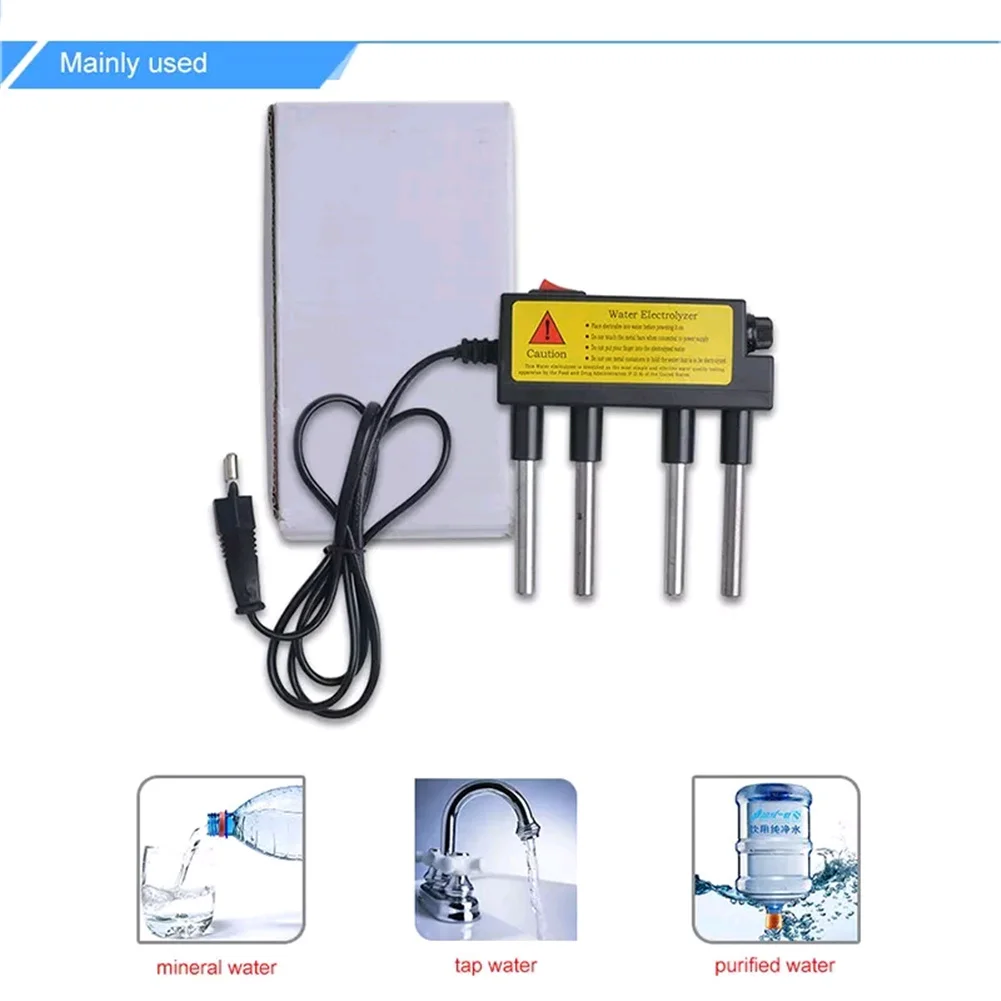 EU/US Plug Household Water Quality Electrolyser Tester Electrolysis Iron Bars Water Tester Electrolyzer Water Quality Test Tool images - 6