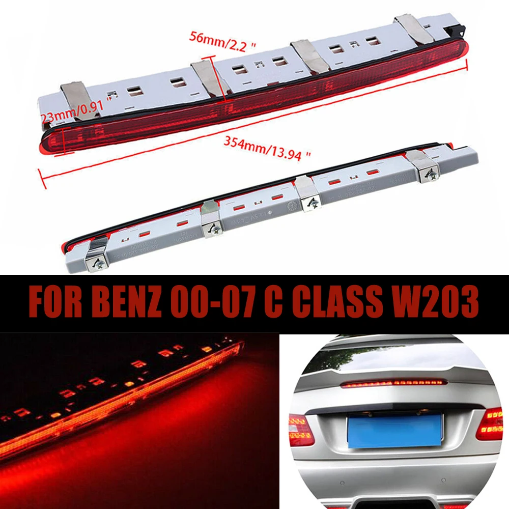 

Car Rear Bumper LED Third Brake Light Taillight for Mercedes Benz W203 C-Class C180 C200 C240 C280 C300 2000-2007 Signal Lamps