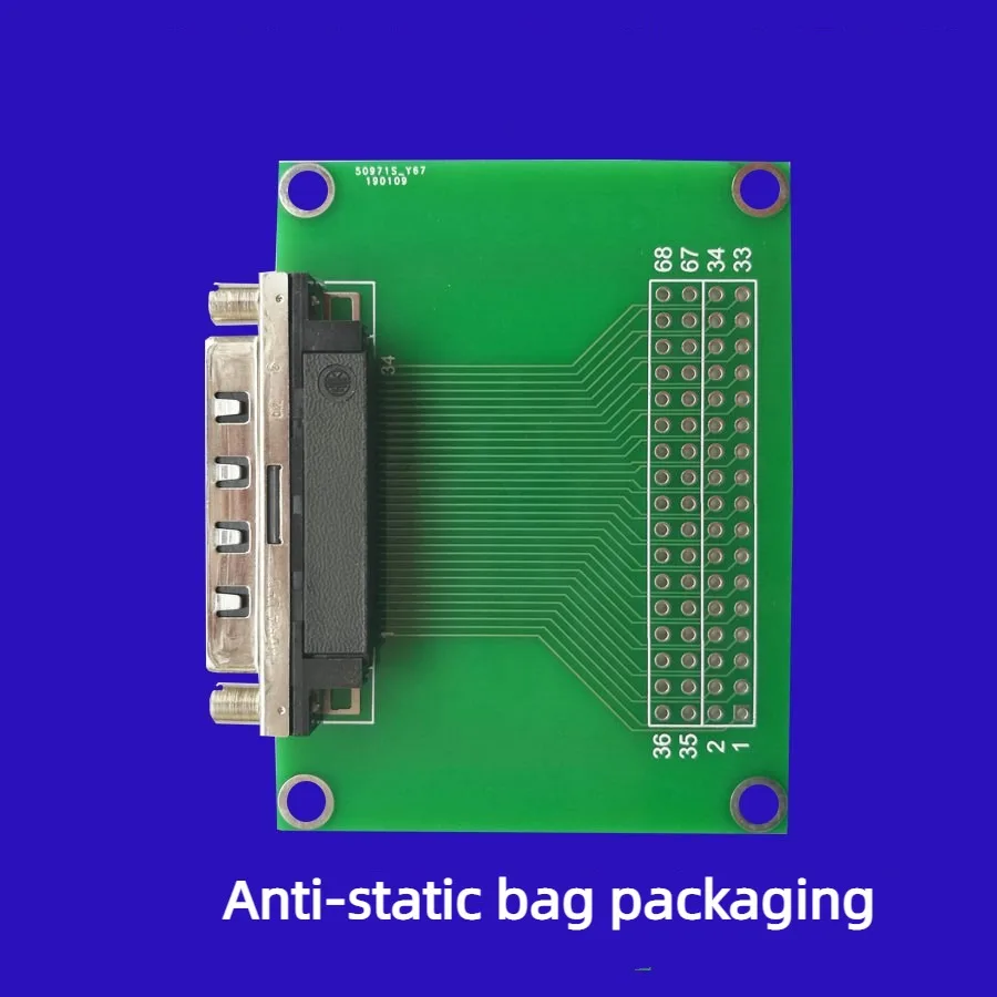 

VHDCI 68 Small SCSI 68 High-density Female Adapter Board Wiring Board Slot Type Wiring Board Terminal Block