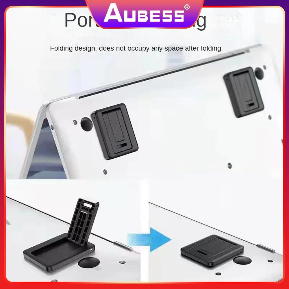 

Black Notebook Keyboard Universal Bracket Mini Tablet Laptop Cooling Holder Folding Heat Dissipation Mobile Phone Stand Plastic