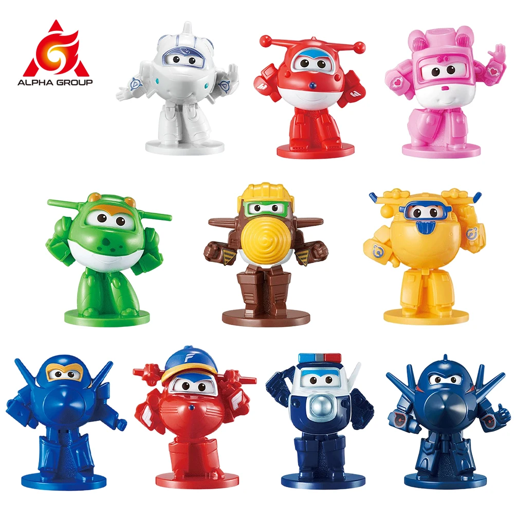 

Мини-фигурка самолета Super Wings, мерцающие глаза, разноцветная коробка-сюрприз PDQ для детей, подарки на день рождения, 1 шт.