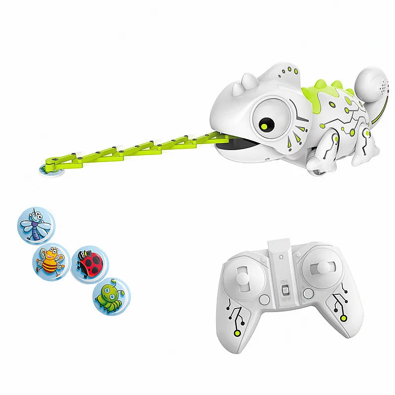 

Fun chameleon lizard pets 2.4 g children intelligent toy robot toys remote control reptiles