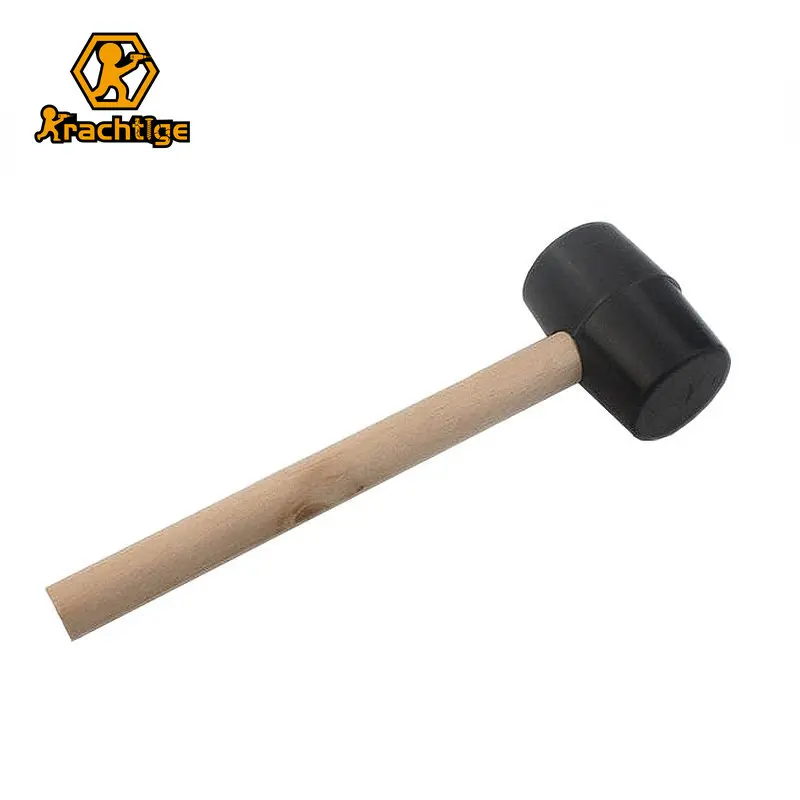 Krachtige  25cm Hammer Handles Thor Hammer Rubber Panel Beating Rubber Hammer Wood Hammer Jewelry Tool