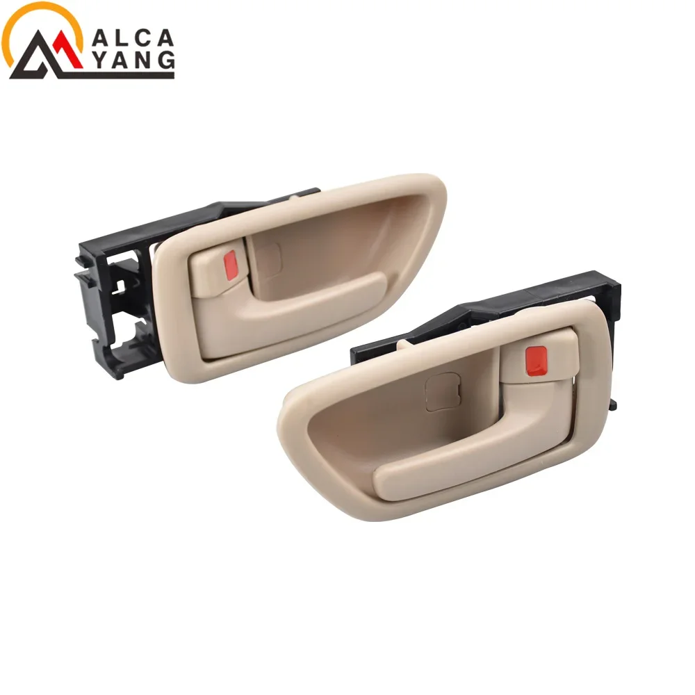 Бежевый/серебристый Комплект Внутренних Дверных Ручек Для Toyota Sequoia 2001-2007 Tundra