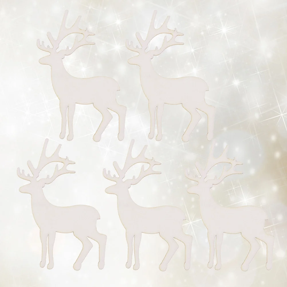 

Wood Wooden Christmas Unfinished Slices Crafts Cutouts Ornaments Embellishment Reindeer Centerpieces Rustic Hanging Blank