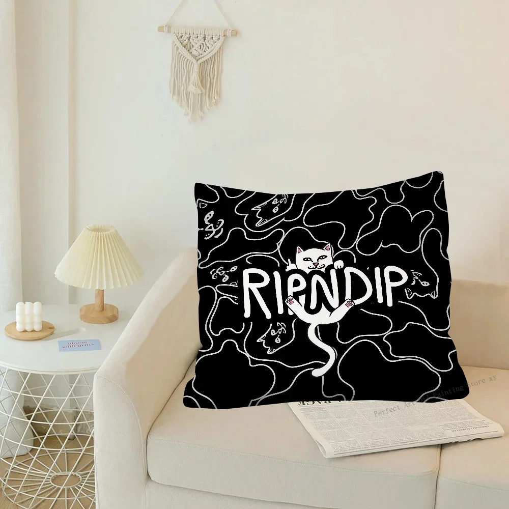 Фото Модная наволочка R-RIPNDIPS, модная квадратная наволочка для спальни, дивана, комнаты, украшение для подушки для отдыха, 40x40 №4