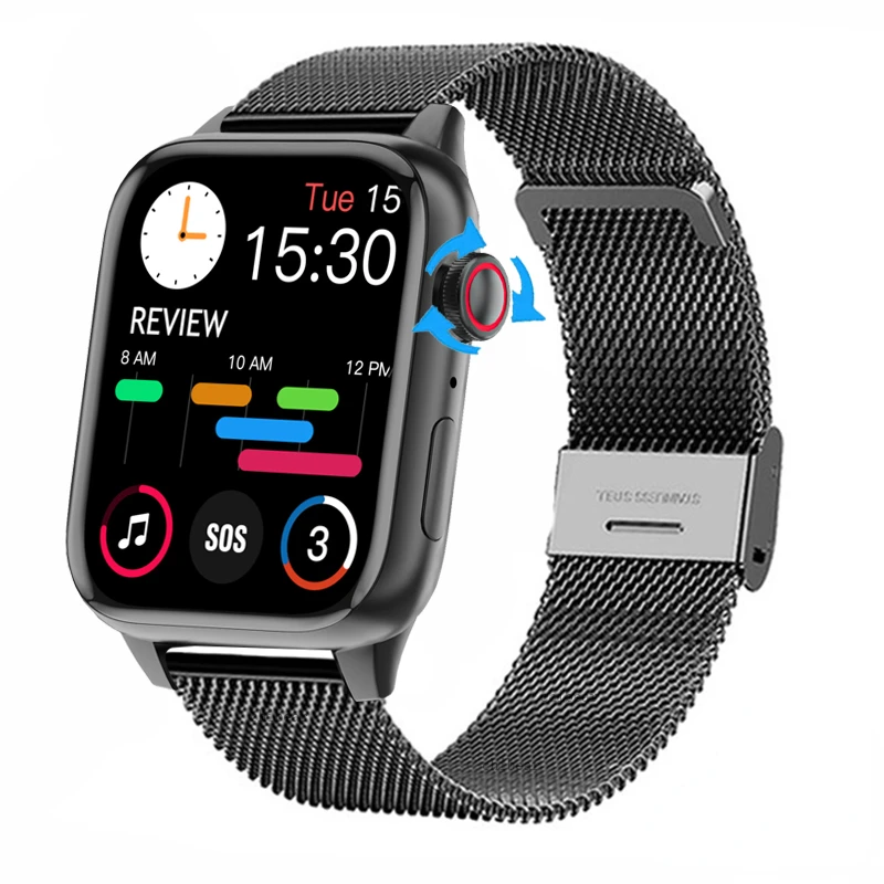 

For Bluetooth Call Smart Watch Rotary Button Passcode Lock Screen Fitness Tracker 2023 The New listing Smartwatch Men women