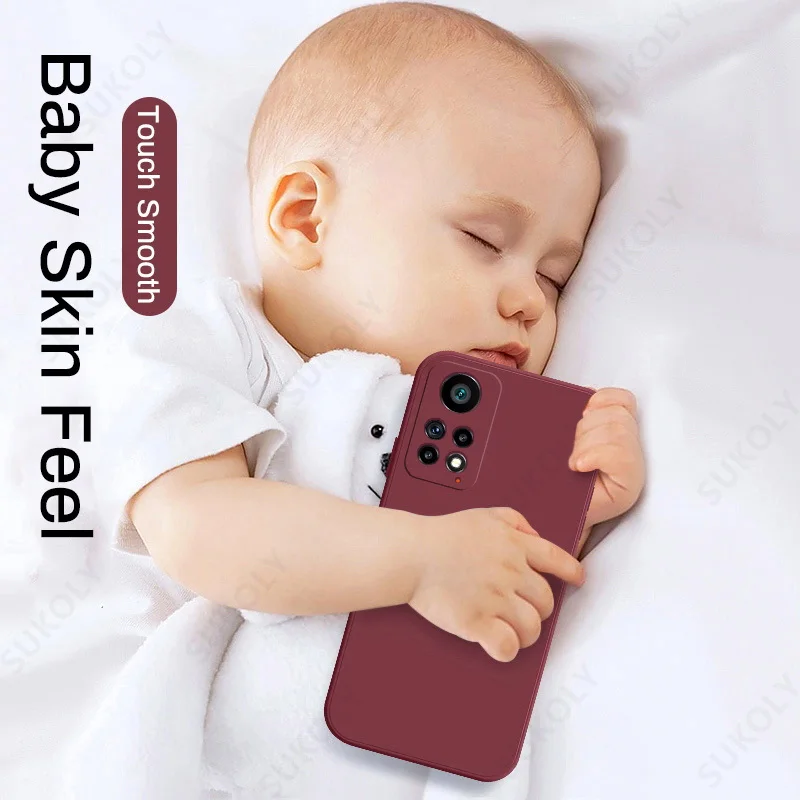 For Xiaomi Poco F3 X3 NFC M3 M4 Pro 5G Case Liquid Silicone Soft Cover For Xiaomi Redmi Note 11E 11 9 8 10 Pro 9S 11s Mi 11T 12T