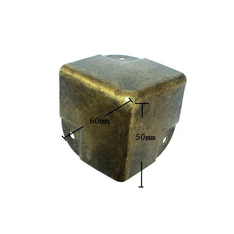 

1PC Vintage Iron Corners Wooden Box Covers,Bronze Tone