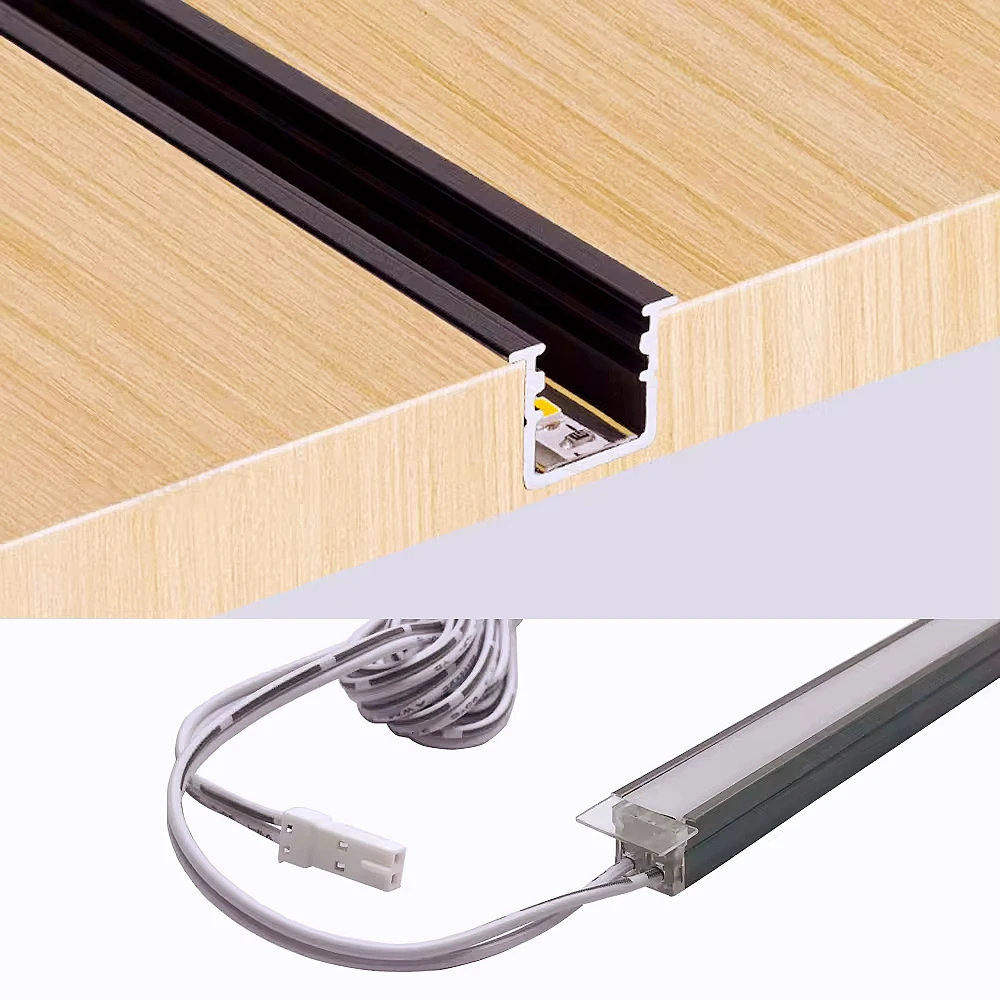 Ультратонкая алюминиевая Встроенная Скрытая подсветка для шкафа