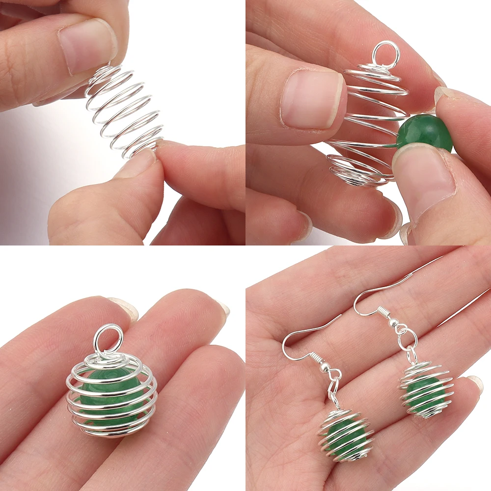 Модные геометрические металлические проволочные тканые серьги-шарики