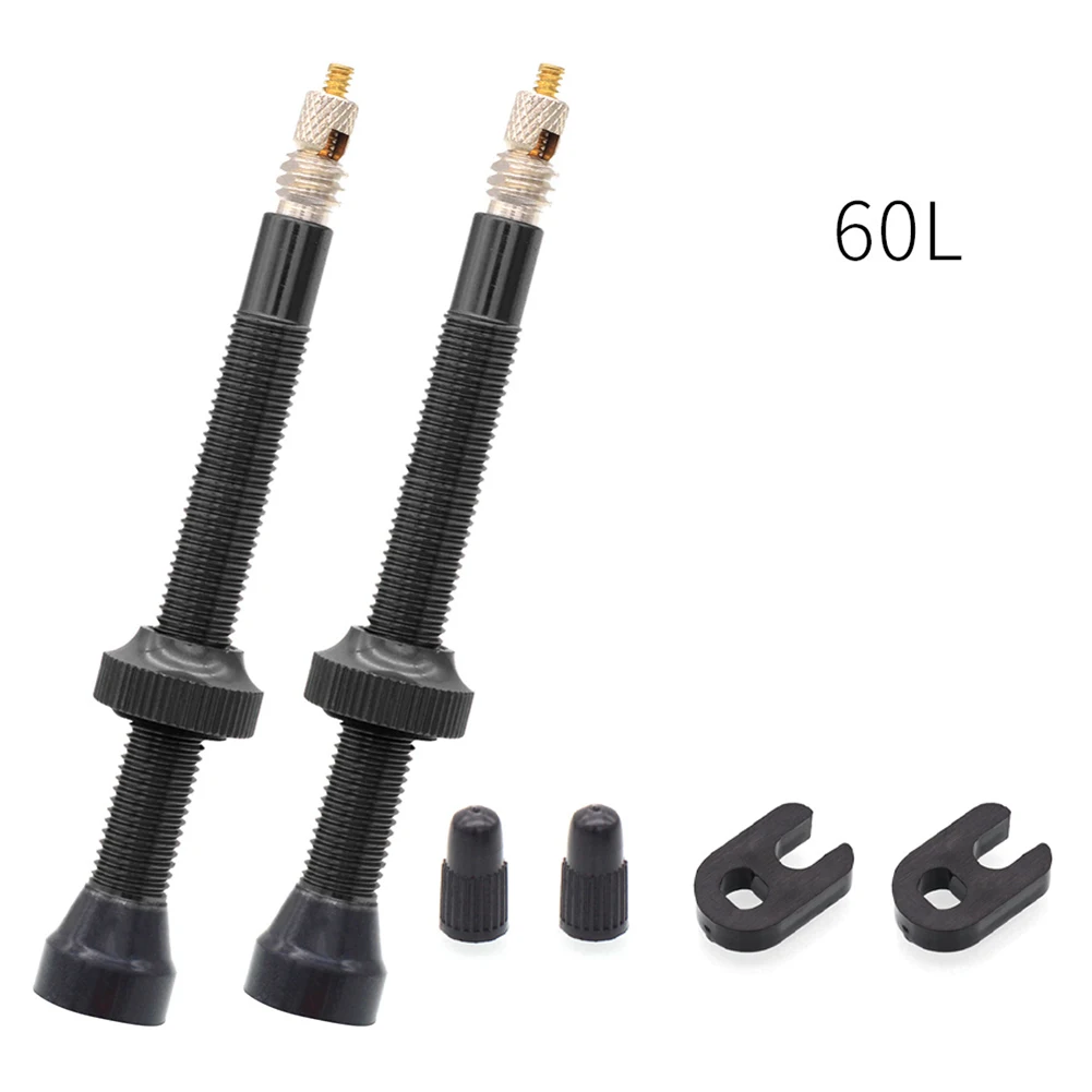 

2pcs MTB Road Bicycle Tubeless Alloy Presta Valve Stem 40/60mm Spare Core