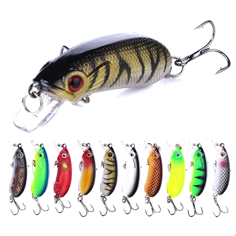

1PC Floating Crankbait artificial Fishing Lure 7g 5cm Lifelike Wobblers 8# Hooks fishing hard bait