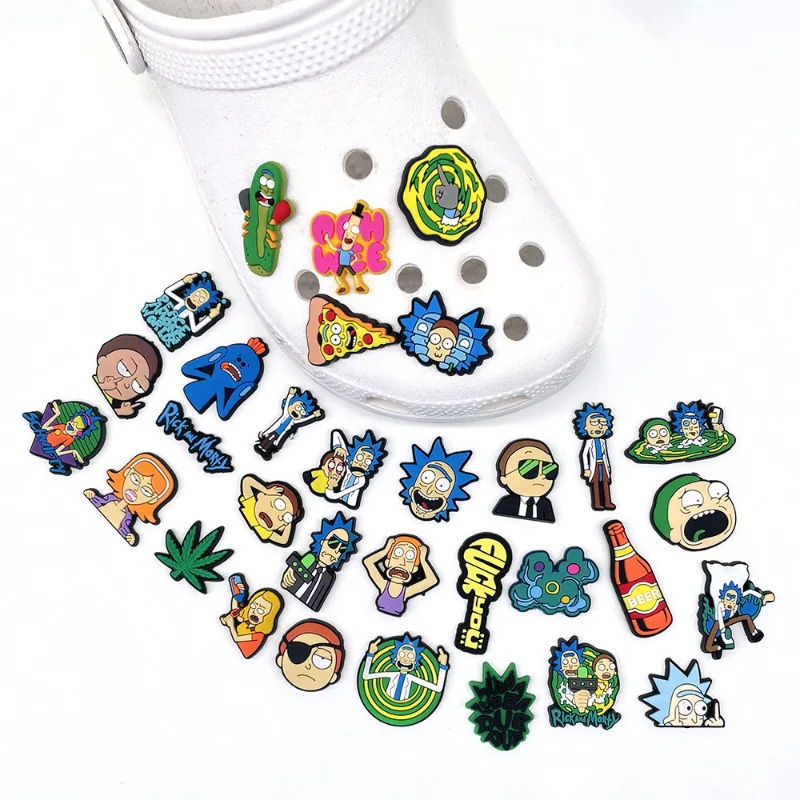 10PCS High Imitation PVC Shoe Charms Cartoon Shrek Croc Clogs Sandals  Garden Shoe Accessories Funny Jibz for Kids Boy Party Gift - AliExpress