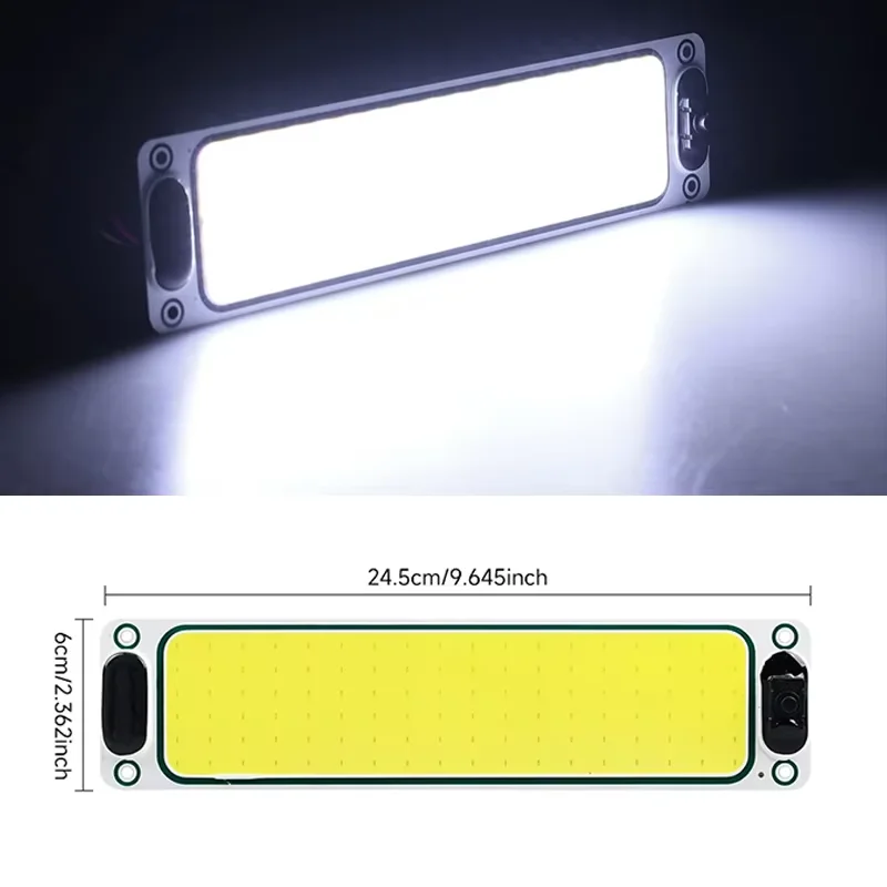 

1 шт., 12 В, 24 В, светодиодный светильник для салона автомобиля, полоса света с переключателем COB, лампа для чтения, освещение кемпера, автобуса, дома на колесах, лодки, крыши