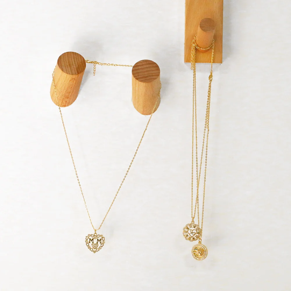 Позолоченное ожерелье FLOLA с полым любовным сердцем для женщин медное женское