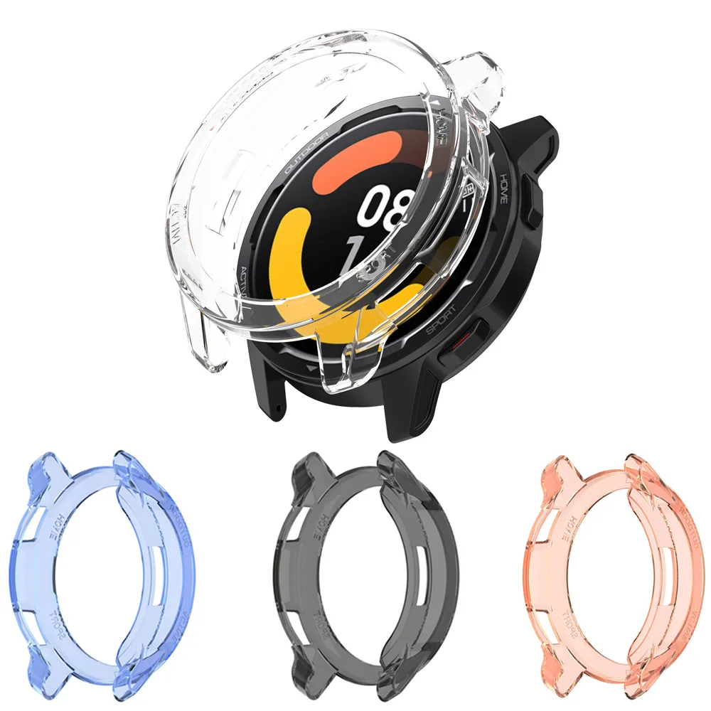 

Мягкий защитный чехол из ТПУ с краями для Xiaomi Mi Watch Color 2/S1 Active Sport Smart Watch, защитный чехол-бампер