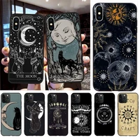 witches moon tarot mystery totem phone case for iphone 13 12 11 pro max mini xs max 8 7 plus x se 2020 xr cover