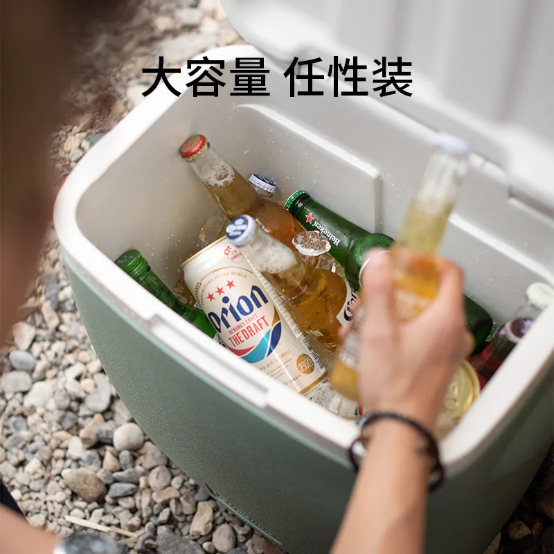 Naturehike Открытый тележечный холодильный ящик большой вместительности с морозильником для кемпинга Рефрижератор для сохранения пищи для автомобиля Ведро для льда с длительным сроком использования.