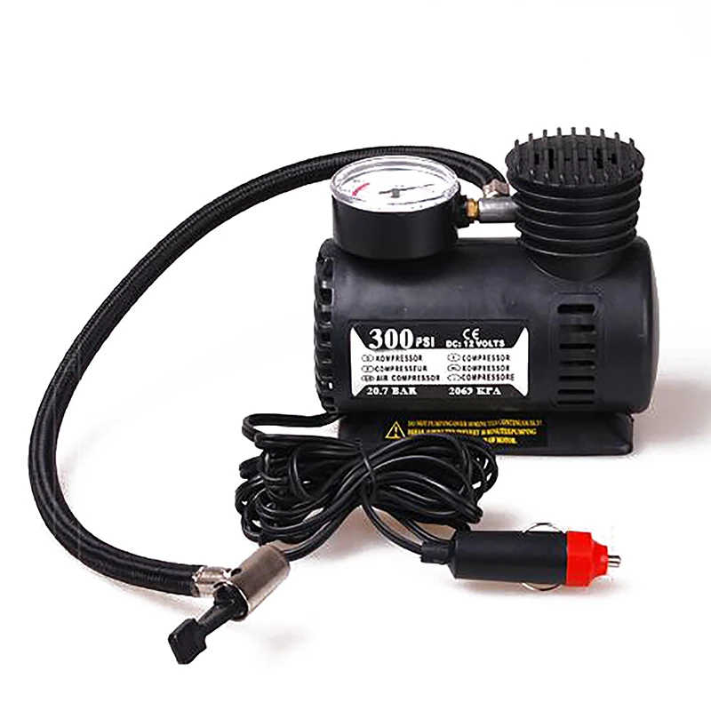 Tyre Inflator Car Air Pump Vehicle Pump Electric Pressure Gauge