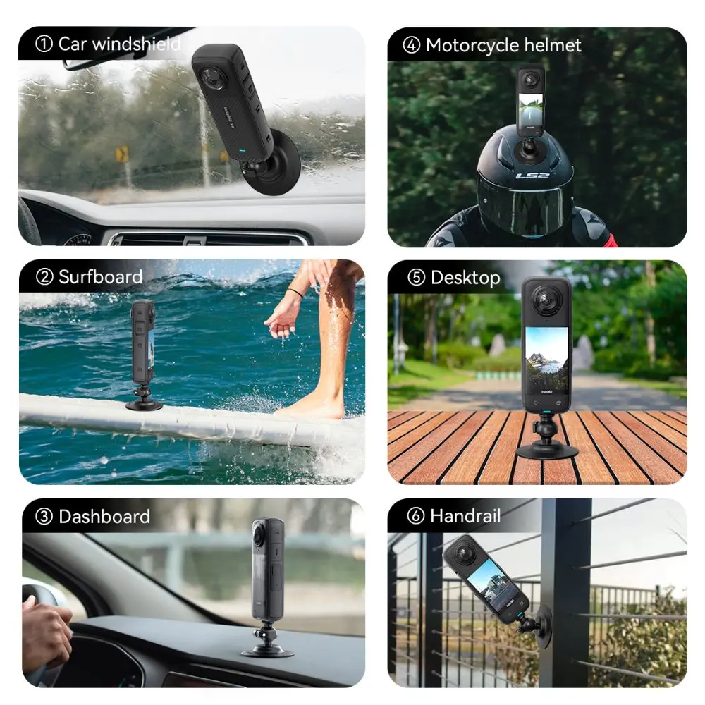 Гибкое клейкое крепление с вращением на 360 ° плоское изогнутое основание