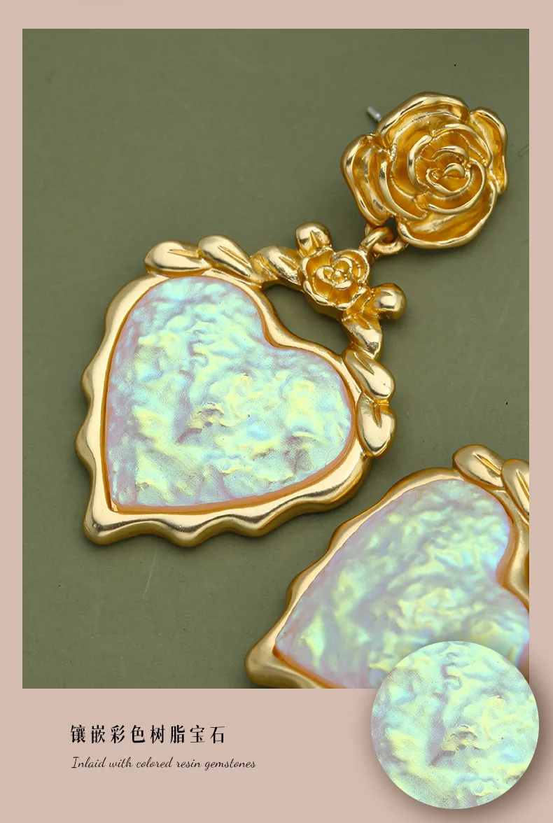 

Винтажные серьги с кисточками любовь Изысканные цветы винтажные средневековые легкие роскошные женские серьги