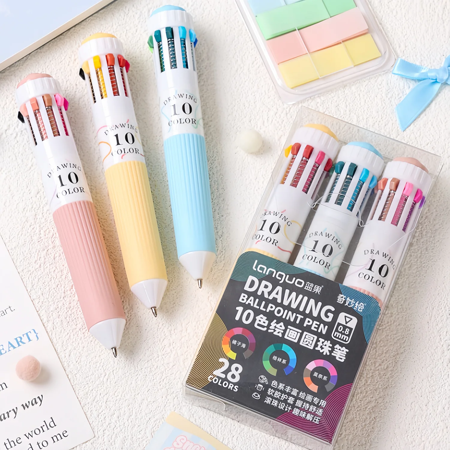 

Набор шариковых ручек 10-в-1 28/30/60 цветов