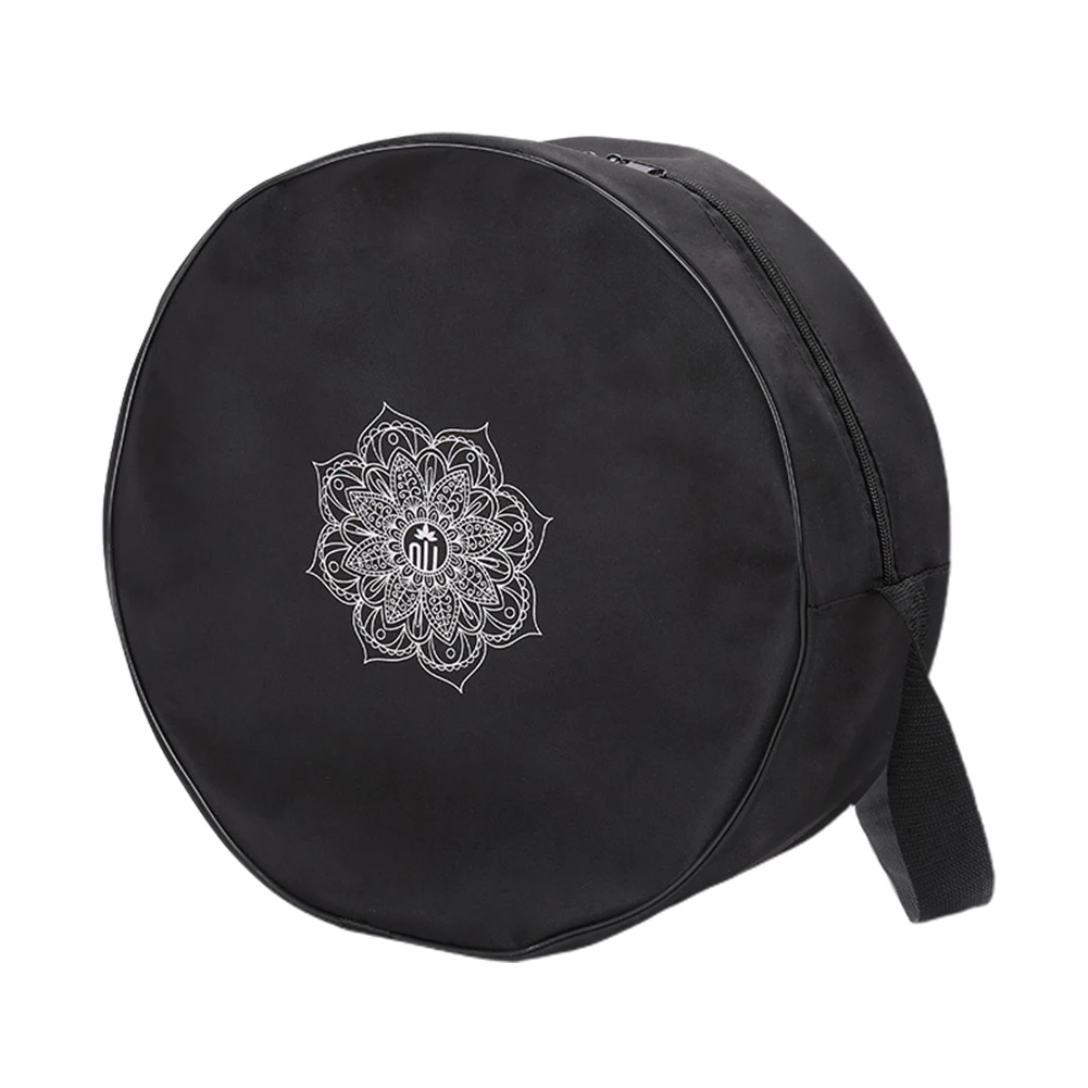 

Single Shoulder Multifunctional Nylon Twill Double Zips Large Capacity Gym Dustproof Print Round Adjustable Strap Yoga Wheel Bag