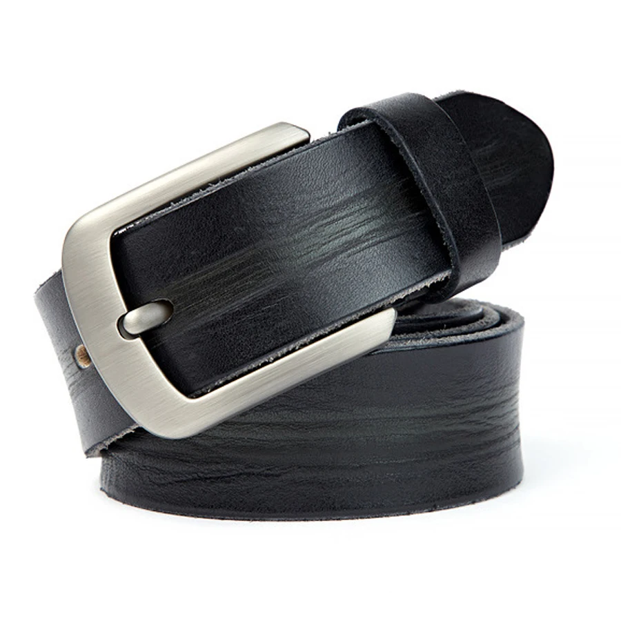 Men's Genuine Leather Dress Belt NEW  Belts for Men Fashion Male Waistband Width:38mm length:105-120cm