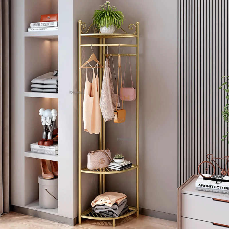 

Nodic Corner Coat Rack Floor Clothing Bedroom Hanger Coat Racks Home Modern Hanging Clothes Kledingrek House Accessories