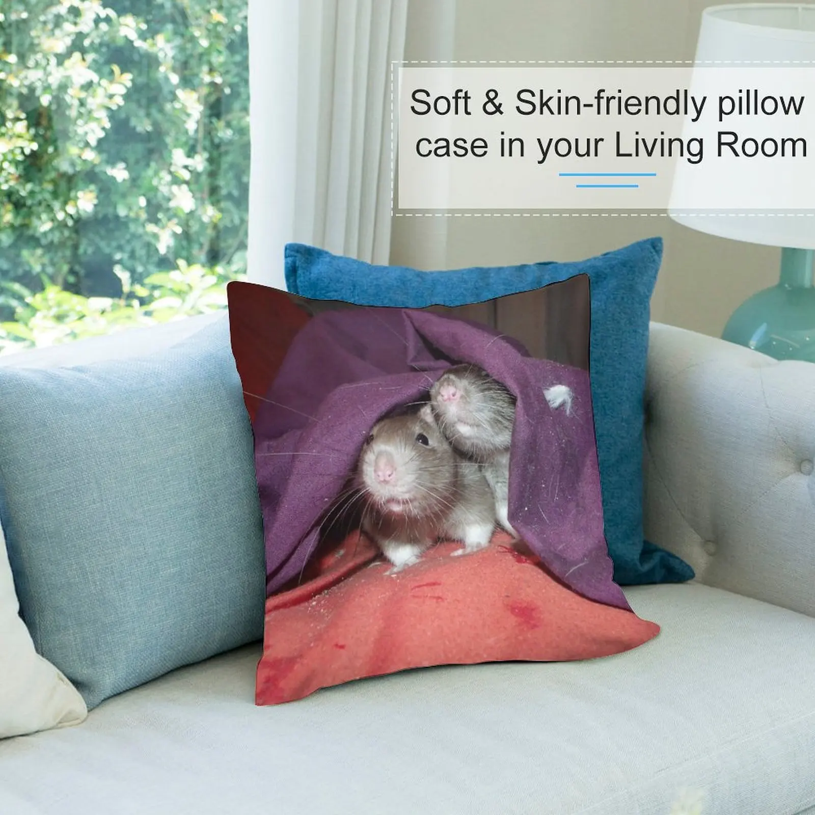 Декоративная Подушка скрытые Крысы для гостиной