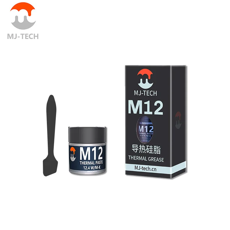 

Термопаста MJ, эффективная термопроводящая смазочная паста 12,4 Вт/MK 1/4/8/15/30 г для игрового ПК PS5, процессора, графического процессора, охлаждения