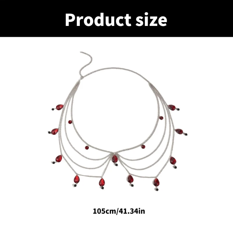 Джинсовый пояс в уличном стиле крутая женская эстетичная поясная цепочка