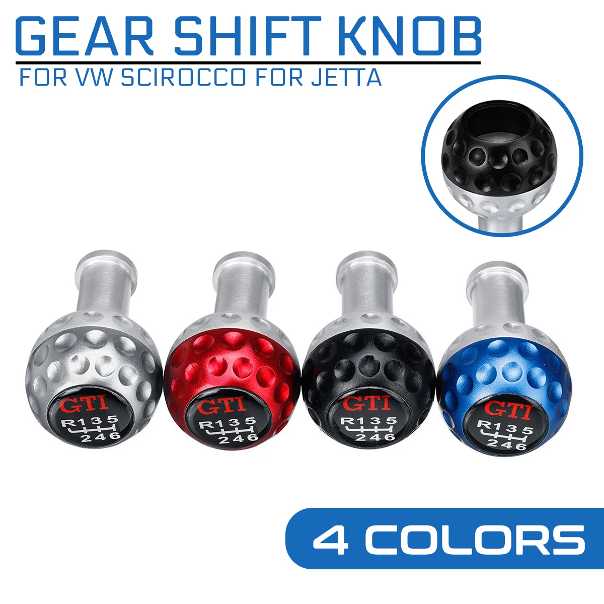 

Универсальные Алюминиевые Адаптеры, 5 и 6 скоростей, ручка переключения передач с 8/10/12 мм для VW Scirocco, для Jetta Golf Ball, черный, серебристый, синий, ...