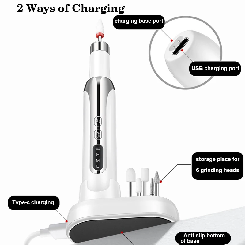 Электрический полировщик для ногтей перезаряжаемая дрель набор