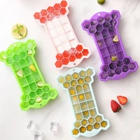 33 grids ice cube tray plastic ice cube maker sphere mold for cocktail juice whiskey ice cube tray with lid kitchen tool